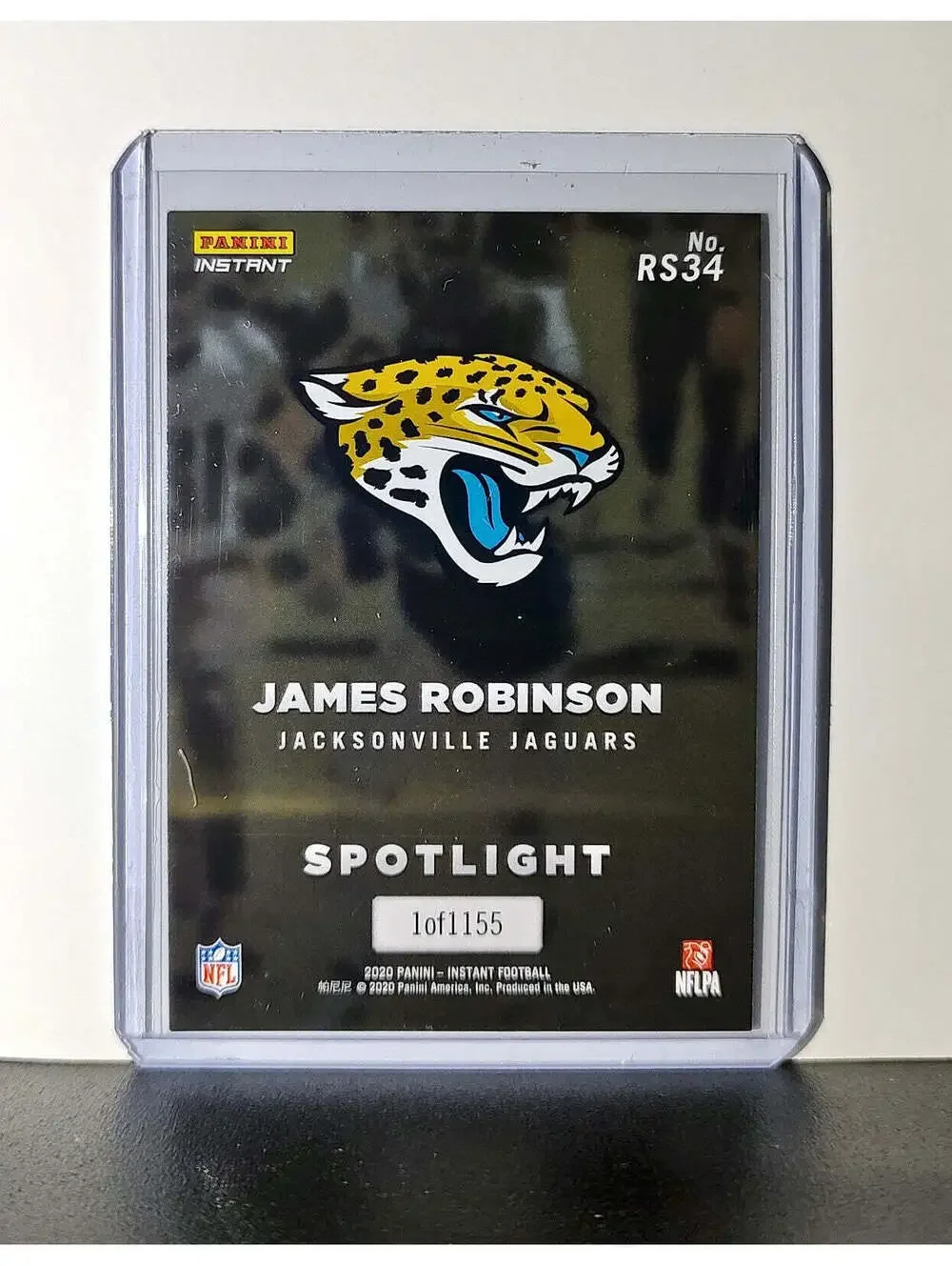 James Robinson Rookie 2020 Panini NFL #34 Rookie Spotlight Jacksonville Jaguars